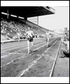 Bill Crothers at the finish line