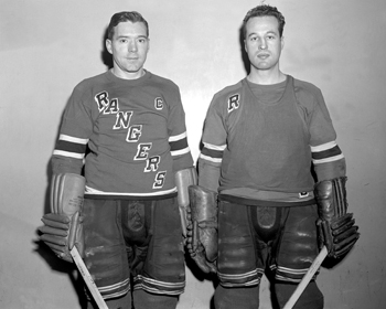 Buddy O'Connor with teammate.