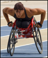 Chantal Petitclerc competing