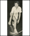 Dorothy Walton during a badminton game