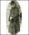 Dorothy Walton modelling a coat