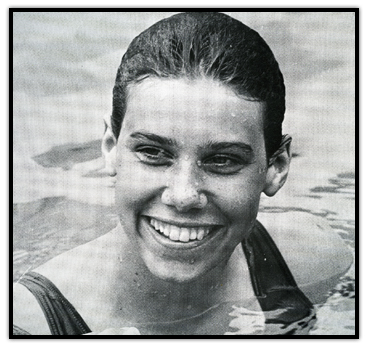 Elaine Tanner in her swimsuit