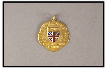 A Gold medal won by Elaine Tanner