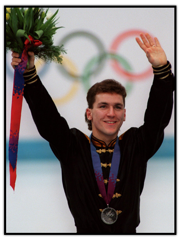 Elvis Stojko sur le podium