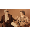 Enzo Ferrari and Gilles Villeneuve (right)