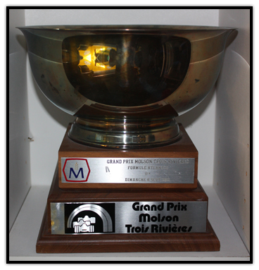 Trophée remporté par Gilles Villeneuve au Grand Prix Molson