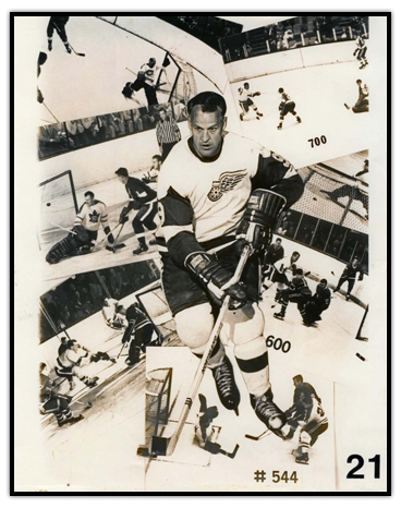 Collage of Gordie Howe images