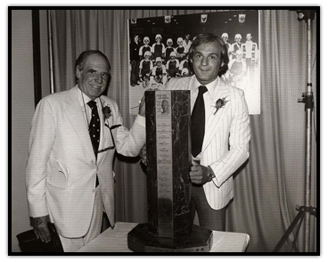 Guy Lafleur and journalist Harry “Red” Foster