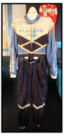 Racing suit worn by Jacques Villeneuve during the Toyota Atlantic Championship Series