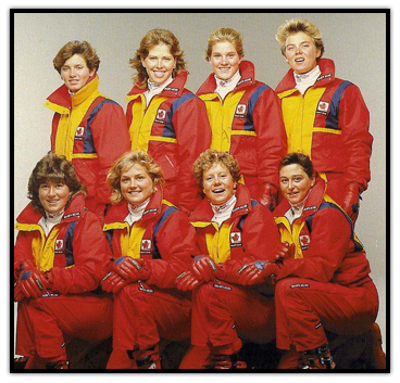 Photo de l'équipe nationale canadienne féminine de ski