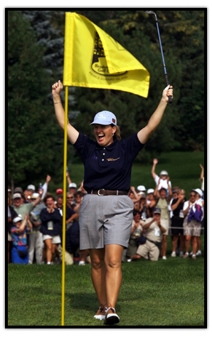 Lorie Kane en célébration