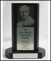 A replica of the Lou Marsh Memorial Trophy