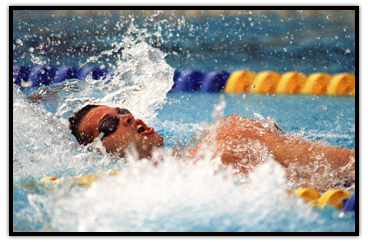 Mark Tewksbury’s Gold medal winning race in the 100m backstroke at  the 1992 Olympic Games in Barcelona