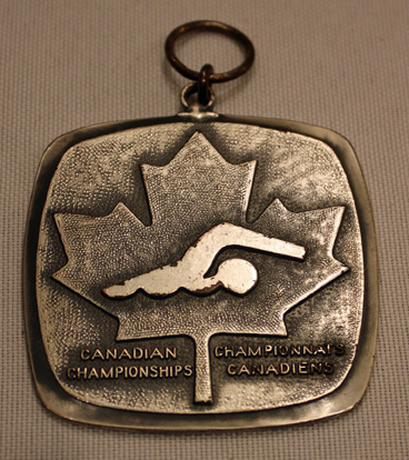 Nancy Garapick’s Canadian Swimming Championship Silver medal.