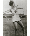 Robina Higgins with the javelin