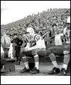 Russ Jackson sitting on a bench