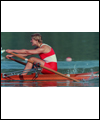 Silken Laumann rowing her boat